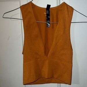 Out From Under Urban Outfitters ribbed v-neck seamless bra / tank sz small